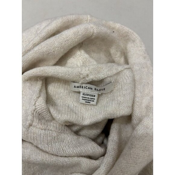 American Eagle Chillside Cowl Neck Soft Sweater Size XS Oversize Fit - Picture 9 of 13